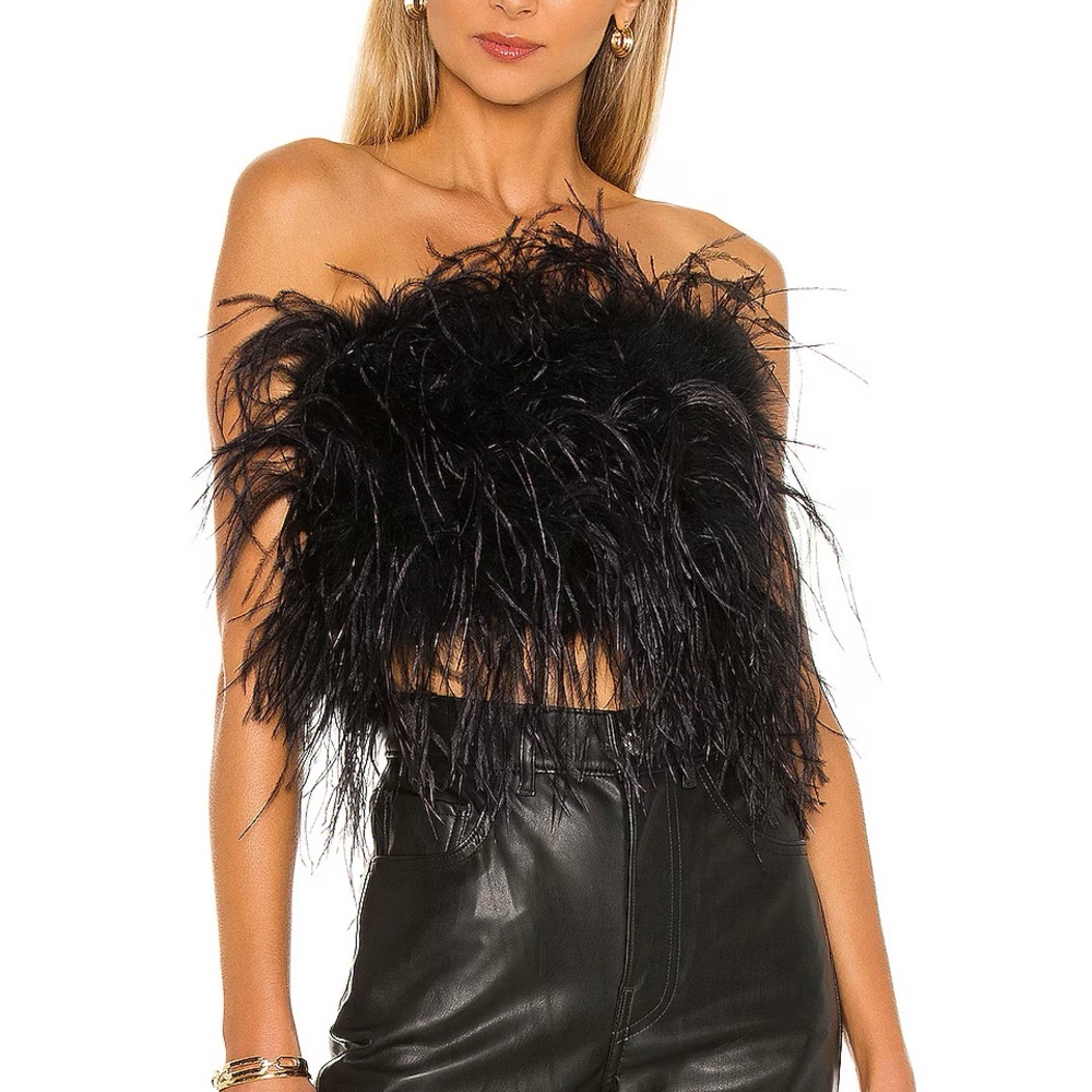 Lamarque Zaina Feather Bustier Top